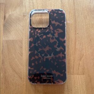 Kate Spade Brown Tortoise Phone Case 16 Pro Max